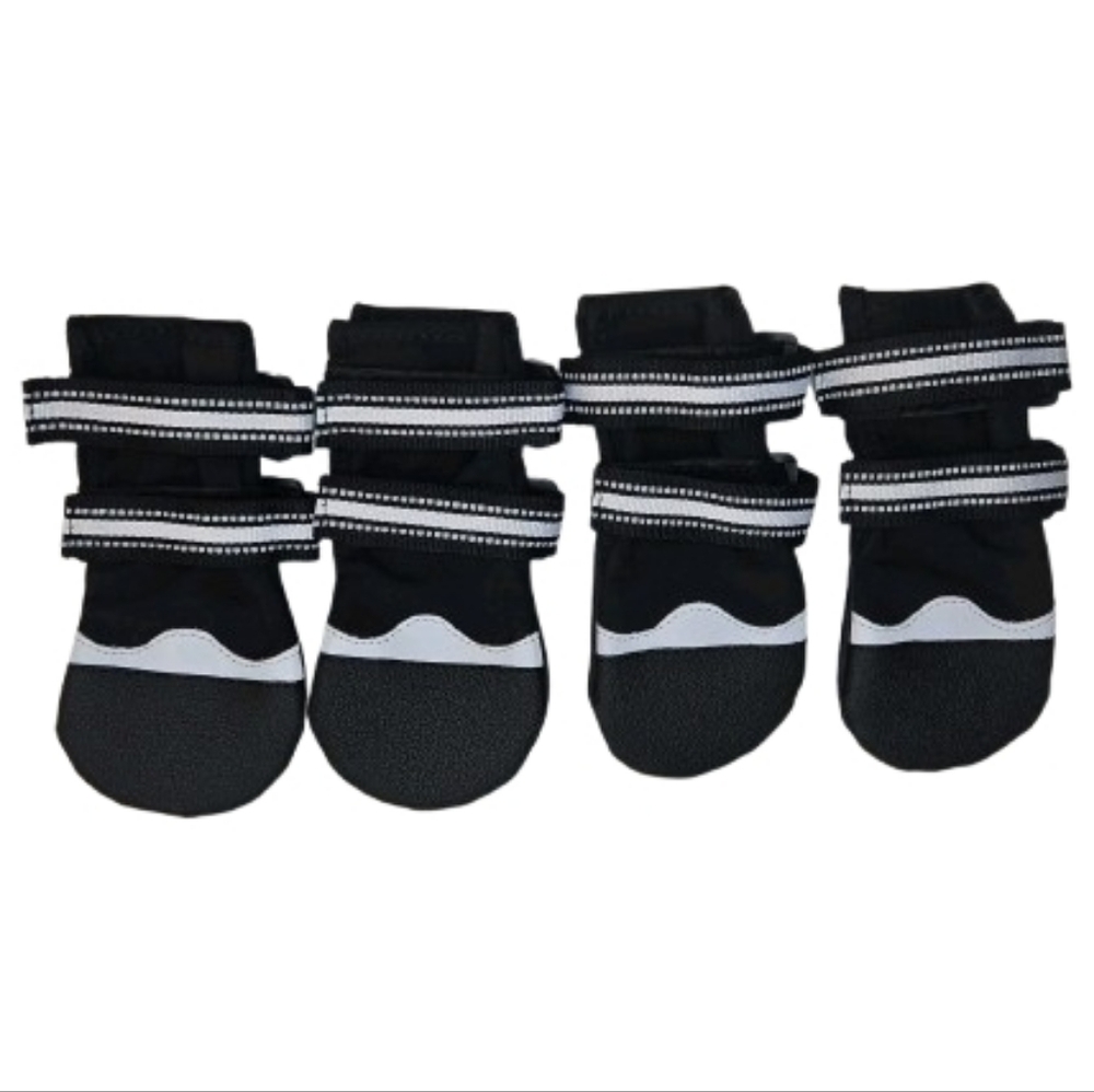 Black and White Dog Boots